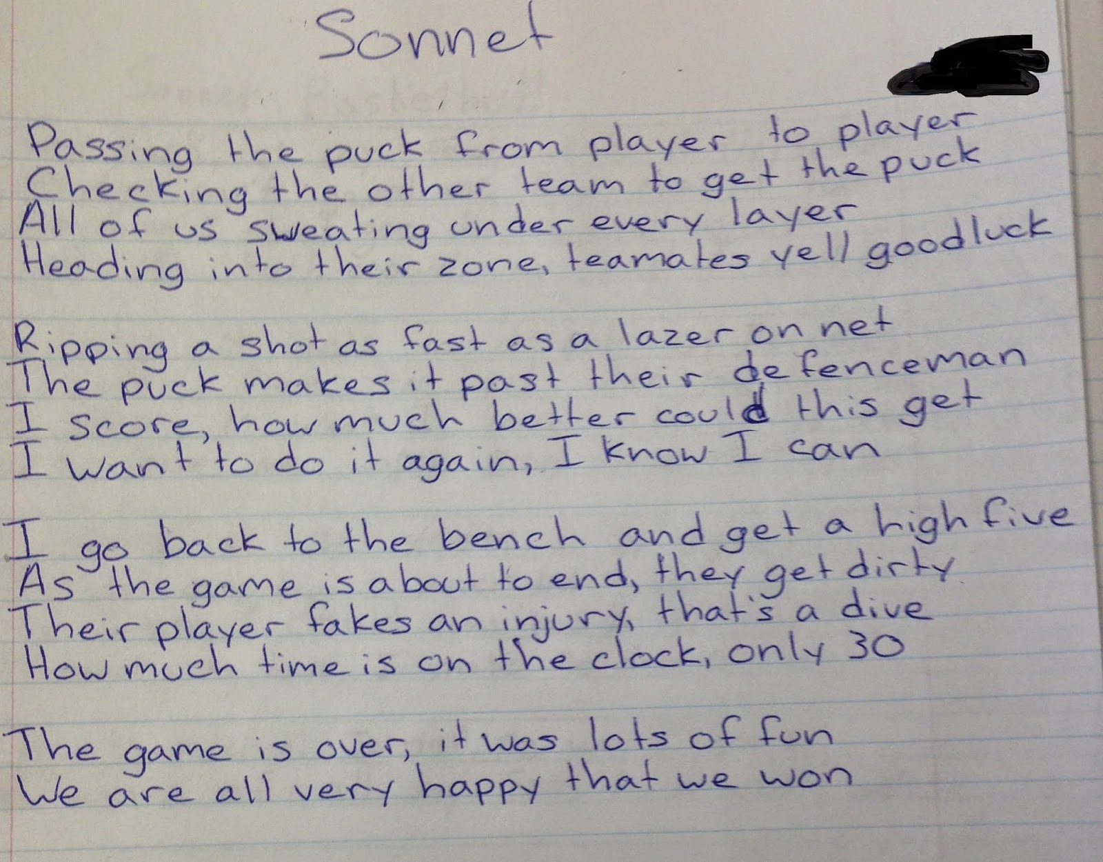 Help writing a english sonnet